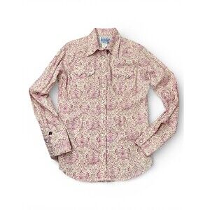 Rockmount Ranch Wear Women’s Western Shirt Diamond Pearl Snap Rodeo Medium